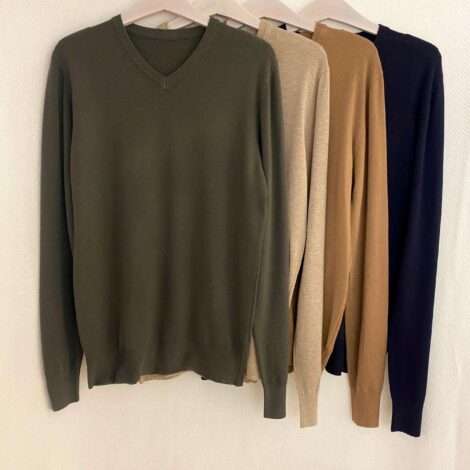 Jersey fino cuello pico