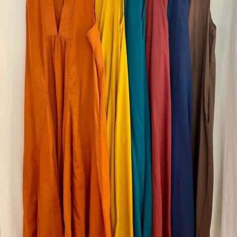 Vestido pico algodón