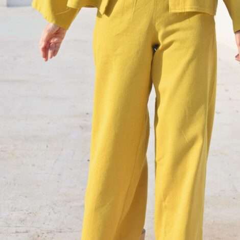 Pantalón crepe pinzas