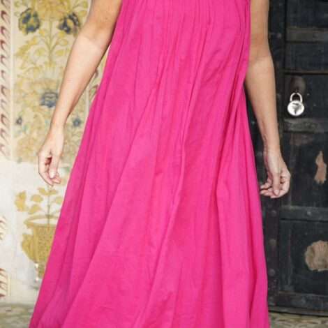 Vestido voile tirante