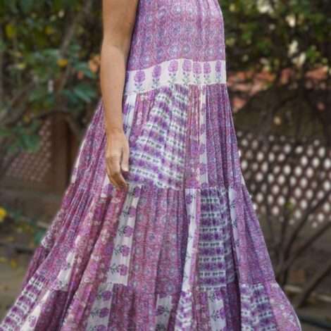 Vestido voile estampado