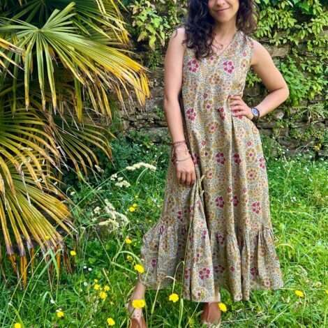 Vestido campestre volante