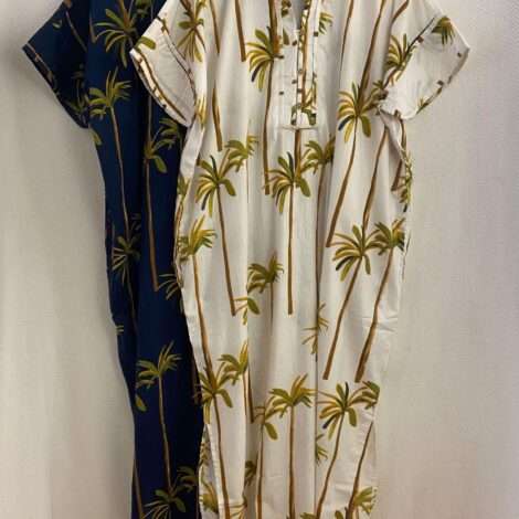 Vestido pijamero palmeras