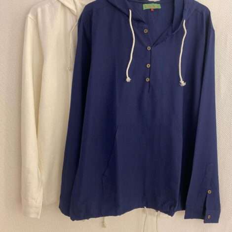 Camisa capucha lisa