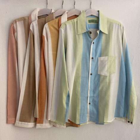 Camisa rayas kadhi cuello