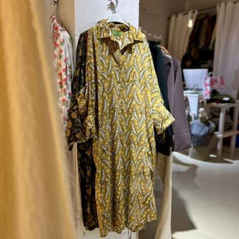 Vestido manga estampado