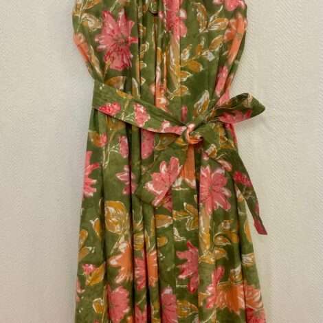 Vestido flores lazo