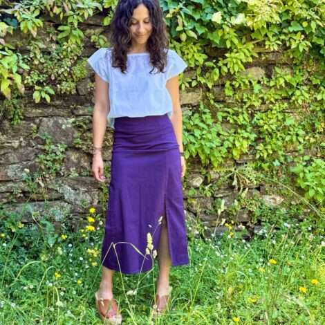 Falda midi lycra