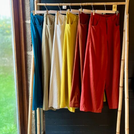 Pantalón lana botón