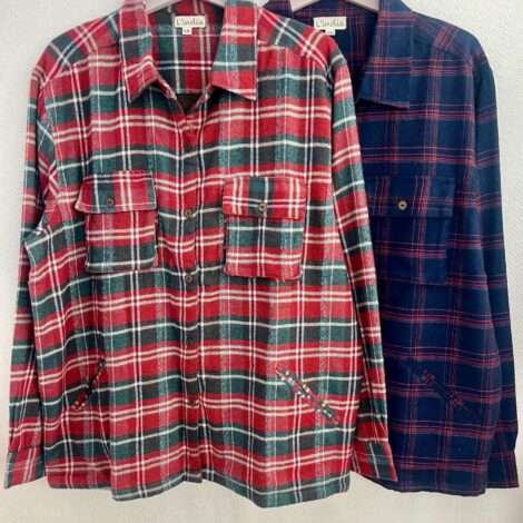 Camisa cuadros lana
