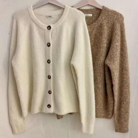 Chaqueta suave botones