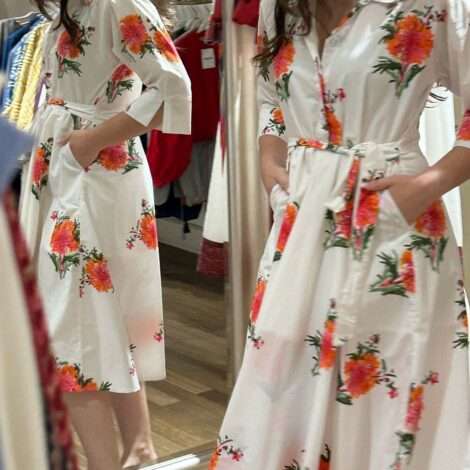 Vestido camisero flores