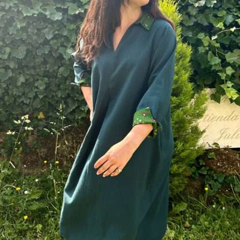 Vestido cuello camisero