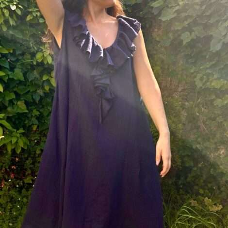 Vestido pico volante
