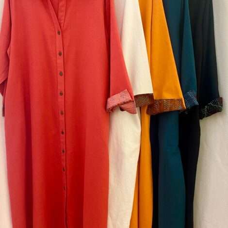 Vestido camisero cuello