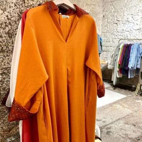 Vestido cuello camisero