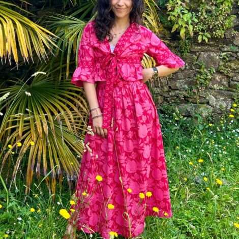 Conjunto cruzado flores