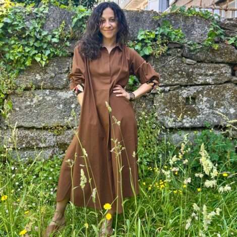 Vestido manga media