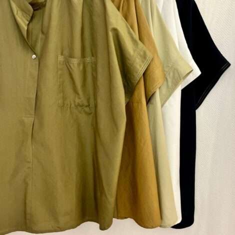 Camisa bolsillo silk cotton