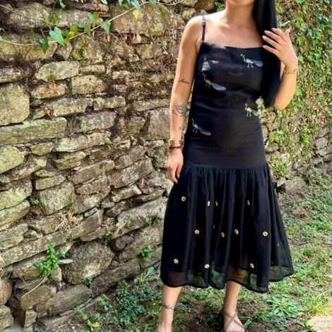 Vestido tira estampado