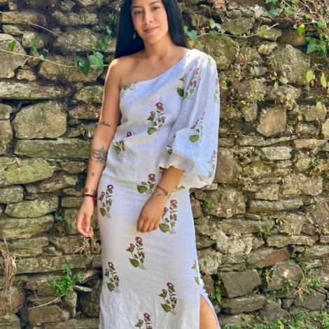 vestido asimétrico