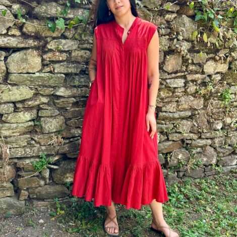 Vestido detalle puntilla