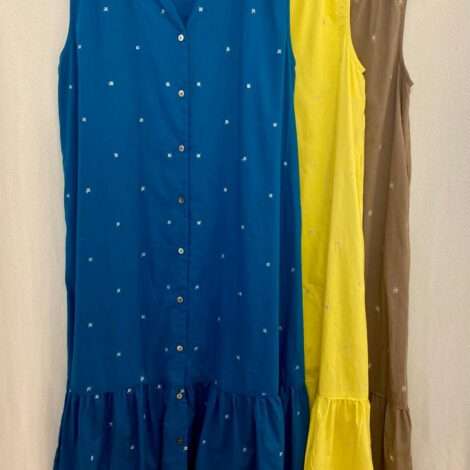 Vestido detalle plata