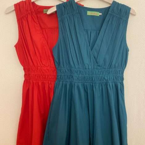 Vestido cruzado frunces