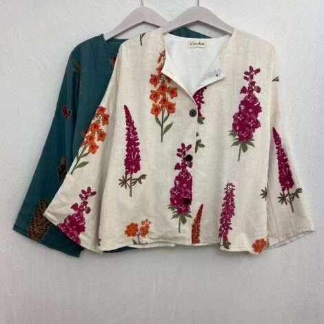 Chaqueta block print