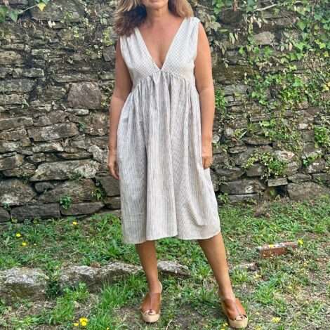 Vestido corte cintura