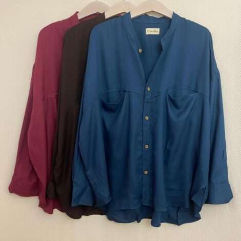 Camisa cuello redondo