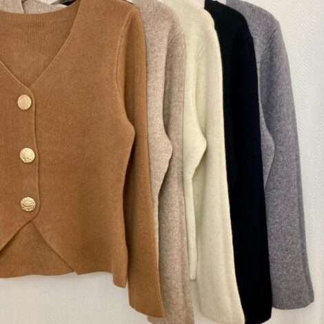 Chaqueta botones dorados