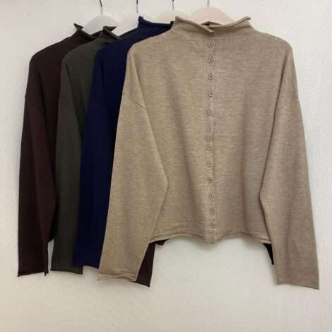 Chaqueta fina cuello subido