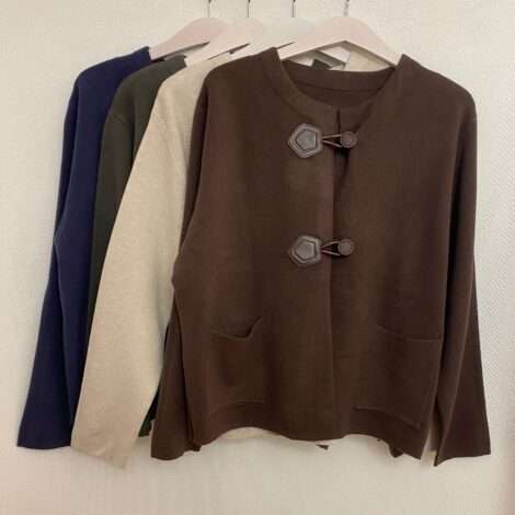 Chaqueta punto grueso trench