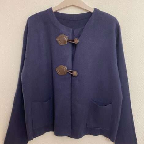 Chaqueta punto grueso trench