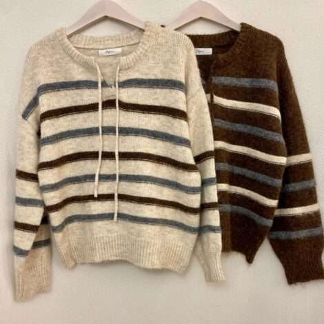 Jersey rayas cordón