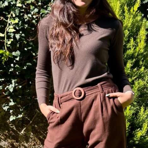 Pantalón cinturón lana