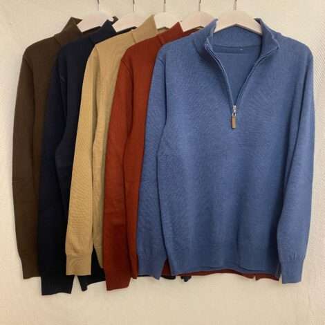 Jersey cremallera liso