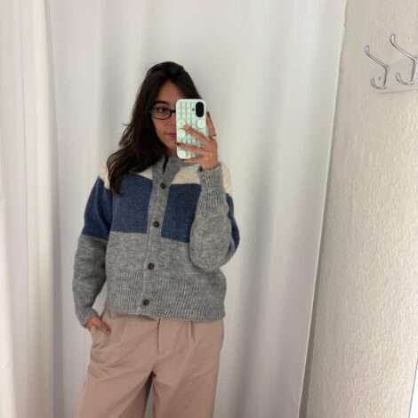 Chaqueta raya ancha