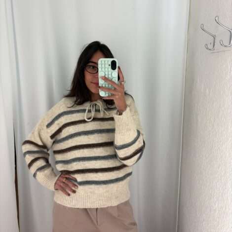 Jersey rayas cordón