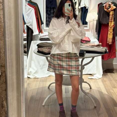 Mini falda lana